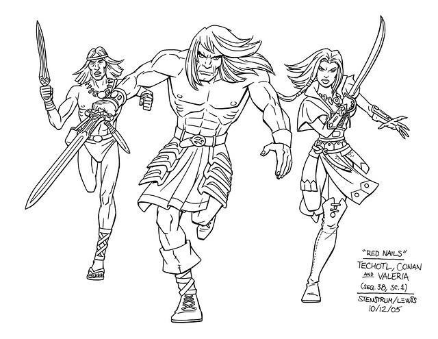 Conan: Techotl, Conan & Valeria