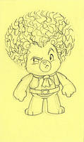 Post-it: Grumpy Hair Bear